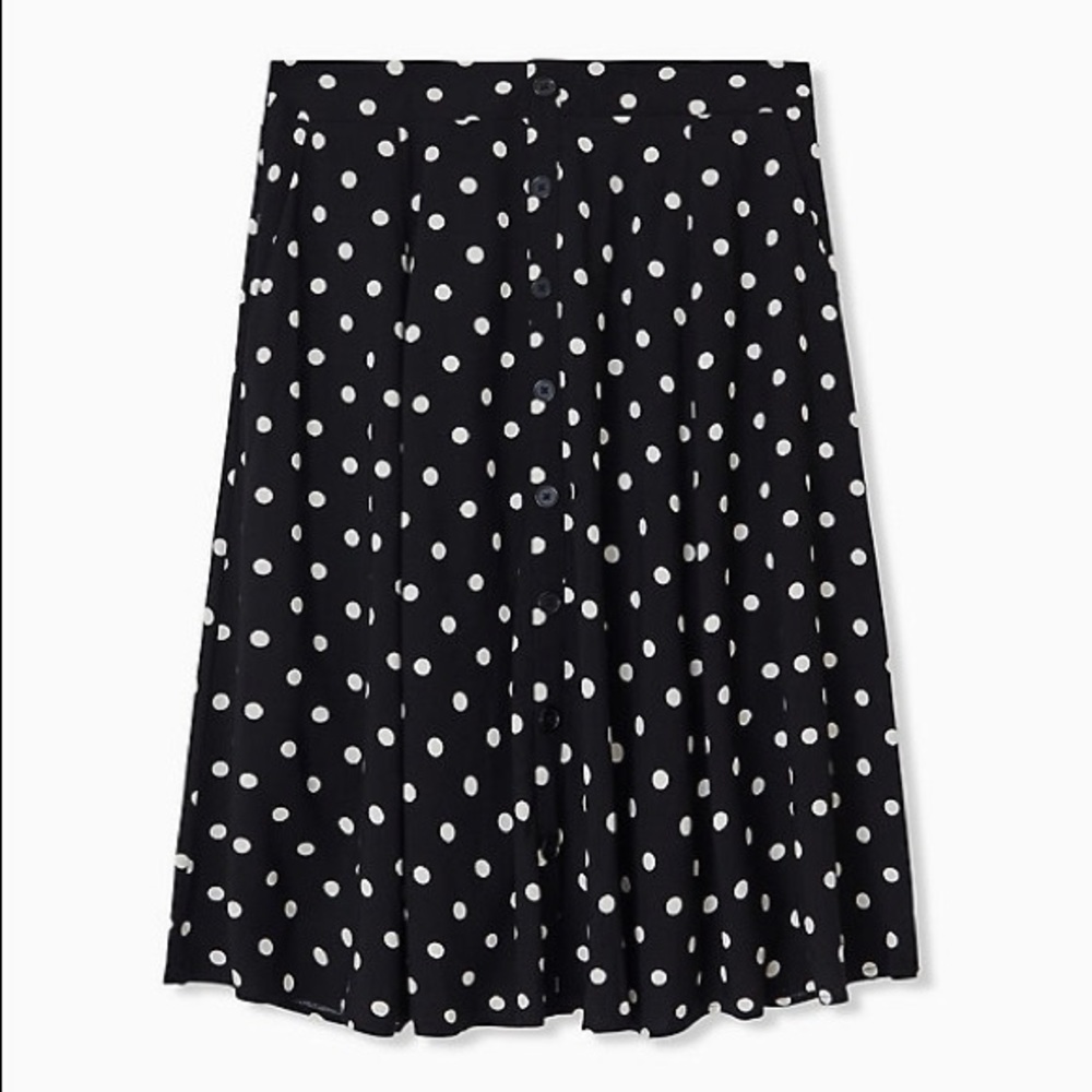 Torrid Polka Dot Skirt